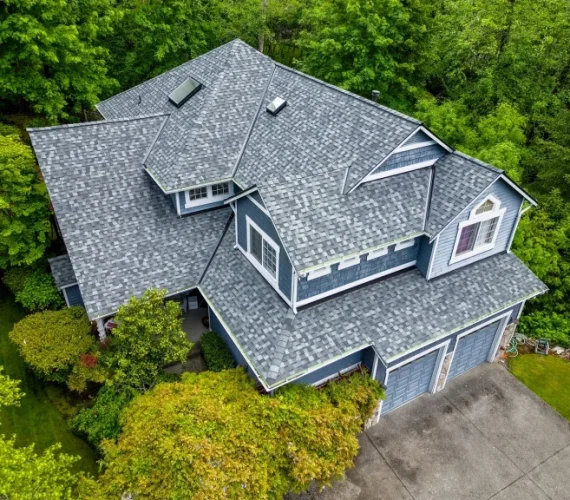 project composite asphalt shingle new roof replacement in tacoma washington